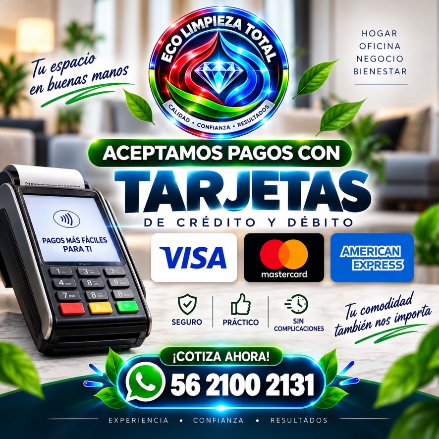 <span style="font-weight: bold;">Bienvenidas Tarjetas Visa, MasterCard y AMEX</span>